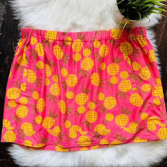 J. Crew Dresses & Skirts - J. CREW Pineapple Skirt w/ Pockets Women's XL EUC